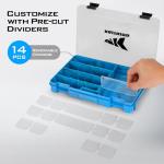 KastKing Bait Vault Camouflage Tackle Box, Plastic Fishing Tackle Box Storage Organizer with Removable Dividers, 2 Packs Tackle Trays Terminal Tackle Storage, Right Angle Lure Boxes