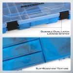 KastKing Bait Vault Camouflage Tackle Box, Plastic Fishing Tackle Box Storage Organizer with Removable Dividers, 2 Packs Tackle Trays Terminal Tackle Storage, Right Angle Lure Boxes