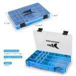 KastKing Bait Vault Camouflage Tackle Box, Plastic Fishing Tackle Box Storage Organizer with Removable Dividers, 2 Packs Tackle Trays Terminal Tackle Storage, Right Angle Lure Boxes