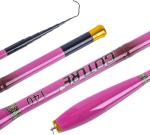 Goture Telescopic Mini Pocket Fishing Pole, Portable Fishing Hand Pole, Stream River and Universal Lake Fishing Rod, Ultralight High Strength Fishing Rods Fit for Beginners, 10FT/3.0M Pink, 1pc