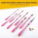 Goture Telescopic Mini Pocket Fishing Pole, Portable Fishing Hand Pole, Stream River and Universal Lake Fishing Rod, Ultralight High Strength Fishing Rods Fit for Beginners, 10FT/3.0M Pink, 1pc