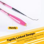 Goture Telescopic Mini Pocket Fishing Pole, Portable Fishing Hand Pole, Stream River and Universal Lake Fishing Rod, Ultralight High Strength Fishing Rods Fit for Beginners, 10FT/3.0M Pink, 1pc
