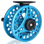 Sougayilang Fly Fishing Reel, Die Cast Aluminum Fly Reel, 5/6, 7/8, Weight Saltwater Fly Reels-Blue #8