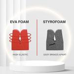 Vertical Fishing Rod Holders Wall-Mounted – Simple Deluxe Fishing Rod Rack, Great Fishing Pole Holder and Rack for Garage, Store 6 Rods or Combos in 13.6 Inches, 1 Pair Vertical Pole Racks Red