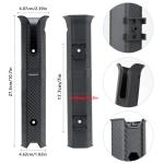 8 Pack Plastic Fishing Rod Holders Racks for Boat, Tube Fishing Rod Pole Side-Mount with Screws