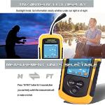 LUCKYLAKER Kayak Handheld Fish Finder Fishing Boat Depth Fishing Finder Display Sonar Fish Finder Portable LCD Boat Canoe
