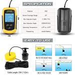 LUCKYLAKER Kayak Handheld Fish Finder Fishing Boat Depth Fishing Finder Display Sonar Fish Finder Portable LCD Boat Canoe