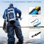 Foldable Floating Kayak Fly Fishing Landing Net for Trout, Catfish, Bass – Catch and Release Fish Net with EVA Foam Handle & Fish-Friendly Mesh for Safe Release, Blue