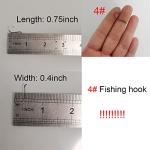 100pcs Octopus Beak Offset Fishing Hooks Froged Sport Circle Hooks Sharp High Carbon Steel Fishing Hook-6 Sizes