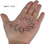 VIPMOON 500PCS Small Fishing Hooks, Strong Sharp 10 Different Sizes Fishing Hooks High Carbon Steel, Freshwater/Seawater with a Portable Plastic Box for Tuna, Catfish, Bass