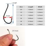 100pcs Octopus Beak Offset Fishing Hooks Froged Sport Circle Hooks Sharp High Carbon Steel Fishing Hook-6 Sizes