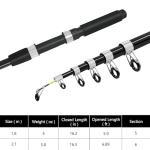 OLOLYAP Fishing Pole Combo Set 6.9ft 2PCS Telescopic Fishing Rod and Reel Combo with Fishing Pliers and Lip Gripper Collapsible Fishing Rod and Reel Kits for Bass