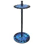 Rush Creek Creations | Round Spinning Fishing Rod Holder for 16 Freshwater Fishing Poles, Fishing Gear, and Fishing Accessories | Fishing Rod Rack with 16 Fishing Rod Clips for Garage Organization