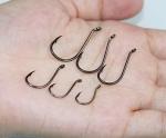 100pcs Octopus Beak Offset Fishing Hooks Froged Sport Circle Hooks Sharp High Carbon Steel Fishing Hook-6 Sizes