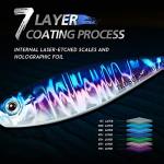 TRUSCEND Fishing Jigs Lures with Hand-Polished Colorfully Reflective Lead Fishing Spoons Glow Hard Swimbaits for Walleye Bass Trout Pike Tuna Salmon Freshwater & Saltwater Fishing Gear Gifts for Men