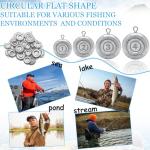 Fishing Weights Sinkers, Disc Sinkers Weights Coin Sinkers Freshwater Saltwater River Bank Surf Fishing Catfishing 1oz 2oz 3oz 4oz (2oz-8pcs)