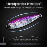 TRUSCEND Fishing Jigs Lures with Hand-Polished Colorfully Reflective Lead Fishing Spoons Glow Hard Swimbaits for Walleye Bass Trout Pike Tuna Salmon Freshwater & Saltwater Fishing Gear Gifts for Men