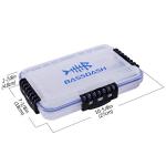 BASSDASH 3600 3670 3700 Tackle Storage Waterproof Utility Tackle Boxes Fishing Lure Tray with Adjustable dividers