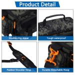 Fishing Tackle Bags with Tackle Box,Waterproof,Padded Shoulder Strap,Gear Storage,Fish Bag with 136 Pcs Fishing Lures Kit,Fish Hook Remover Tool,Fish Lip Gripper,Fishing Plier,Gifts for Men (Green)