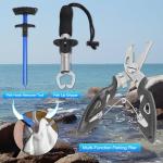 Fishing Tackle Bags with Tackle Box,Waterproof,Padded Shoulder Strap,Gear Storage,Fish Bag with 136 Pcs Fishing Lures Kit,Fish Hook Remover Tool,Fish Lip Gripper,Fishing Plier,Gifts for Men (Green)