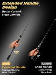 Jenseits Telescopic Fishing Rod, Spinnig & Casting Travel Fishing Rod -24 Ton Carbon Fiber,M/F Action, Comfortable EVA Handle, Pocket Fishing Pole for Bass Trout Fishing
