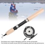 gernie Ice Fishing Rod and Reel Combo, 65cm Ice Fishing Pole & Fishing Reel Combo for Trout Walleye Perch, Ice Fishing Combos, Ice Fishing Gear, Smooth Rotation Comfortable Grip