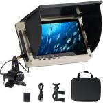Jiisquilyx Fish Finder & Underwater Camera: 6'' HD 1080P Waterproof Ice Fishing Camera with Monitor｜Portable Fish Finders for Ice/Lake Fishing｜Depth Finder for Boat/Kayak & Murky Under Water