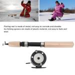 gernie Ice Fishing Rod and Reel Combo, 65cm Ice Fishing Pole & Fishing Reel Combo for Trout Walleye Perch, Ice Fishing Combos, Ice Fishing Gear, Smooth Rotation Comfortable Grip