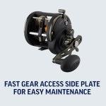 Penn Squall II Level Wind Conventional Fishing Reel, Black Gold, 50LW, Squall Ii Level Wind