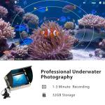 Jiisquilyx Fish Finder & Underwater Camera: 6'' HD 1080P Waterproof Ice Fishing Camera with Monitor｜Portable Fish Finders for Ice/Lake Fishing｜Depth Finder for Boat/Kayak & Murky Under Water