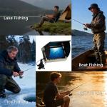 Jiisquilyx Fish Finder & Underwater Camera: 6'' HD 1080P Waterproof Ice Fishing Camera with Monitor｜Portable Fish Finders for Ice/Lake Fishing｜Depth Finder for Boat/Kayak & Murky Under Water