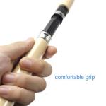 Fockety Ice Fishing Rod and Reel Combo, 29.5 inch Ultralight Spinning Ice Fishing Combos, High Visibility Ice Fishing Pole Ice Fishing Gear for Walleye, Perch, Panfish and Trout