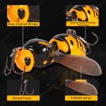 FONMANG Fishing Lures, 3-Pcs Top Water Lures for Bass Walleye Pike, 2025 New Wasp Crawl Bait for Freshwater and Saltwater, 2in,7.5g,