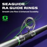 HANDING M1 Musky Rod Heavy Casting Rod 7'6" 2-Piece Baitcaster Rod for Northern Pike Catfish Striped Bass Snook with Fast Action 30T+24T Carbon Fiber