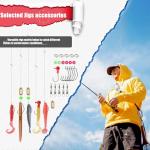 𝗘𝗫𝗔𝗨𝗥𝗔𝗙𝗘𝗟𝗜𝗦 Fishing Gear fishingLure Fish Bait Soft Hard Lure Baits Tackle Box 75pcs Bass Trout Salmon Minnow Popper Crankbait Pencil Plastic Topwater Frogs Lure Lures Spinner
