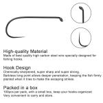 Eupheng Fly Fishing Hooks 100pc Pack Barbless Catch & Release Dry Wet Nymph Shrimp&Pupa, Streamer, Caddis, Jig, Scud Flies Fishing Hooks