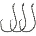 Dr.Fish 100 Pack Octopus Circle Hooks, Saltwater & Freshwater Fishing Hooks, #8-#10/0, Offset, Catfish, Tuna, Striper, Snapper, Bass Fishing #6