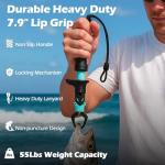 MD MADOATS 6pc Fishing Tool Set, Professional ​Freshwater​ Fishing Gear, Fishing Pliers, Fillet Knife, Fishing Scissors, Fish Lip Gripper, Sharpener, Tool Retractor