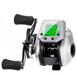 SAMOLLA Baitcasting Fishing Reel 8 oz Ultralight Smart Digital Baitcaster Reels with 22 Lb Max Drag 7.2:1 High-Speed Gear Ratio Left Handed Freshwater Saltwater Compact Design Silver TX900