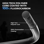 KastKing FluoroKote Fishing Line 100 Percent Pure Fluorocarbon Coated 15LB 300Yds 274M Premium Spool Clear