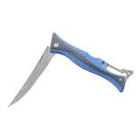 Smith's 51386 RegalRiver 4-Inch Folding Flex Fillet Knife – Blue – Stainless Steel Locking Blade – Pocket Knife – Fisherman Accessory – Carabiner – Portable – Fish Cleaning & Deboning