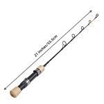 Ice Fishing Rod Pole, 21 Inches, Ultra-Light, Medium, Medium Light, Walleye, Perch, Panfish, Trout Fishing (Medium)