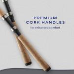 Shakespeare Micro 6'6" Spinning Rod, 2-Piece Fishing Rod, Graphite Composite Blank, Light Rod Power, Comfortable Full Cork Handle