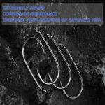 Dr.Fish 100 Pack Bait Holder Hooks Freshwater Fishing Hooks, Down Eye, Offset, Walleye/Trout/Crappie/Panfish/Bluegill Saltwater Fishing #1