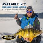 Dead Meat 28” Medium Light Ice Fishing Combo – Graphite Rod & Precision Drag Reel for Perch, Walleye & Panfish