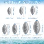 Egg Sinkers Fishing Weights, Bullet Fishing Weights Lead Oval Shaped Fishing Weights Sinkers for Saltwater Freshwater Fishing 1/4oz to 3oz (3/4oz-15pcs)