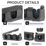 Ruppence 4-Pack Fishing Rod Holder for Garage, Wall Mounted Fishing Pole Holders with EVA Foam, Vertical Fishing Rod Rack Storage for Boats, Garage, Wall, Ceiling