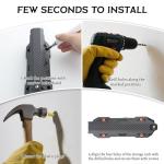 Ruppence 4-Pack Fishing Rod Holder for Garage, Wall Mounted Fishing Pole Holders with EVA Foam, Vertical Fishing Rod Rack Storage for Boats, Garage, Wall, Ceiling