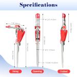 weyleity Automatic 2 Spring Fishing Rod Holder | 2 Pack Stainless Steel Folding Rod Stand Spring Loaded Adjustable Sensitivity Fish Pole Rack