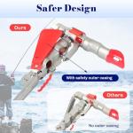 weyleity Automatic 2 Spring Fishing Rod Holder | 2 Pack Stainless Steel Folding Rod Stand Spring Loaded Adjustable Sensitivity Fish Pole Rack